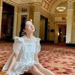 My Ghost Cupid’s Heart Vintage Lace Cotton Dress New Arrivals