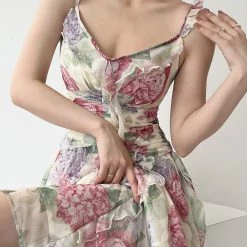 Vintage Inspired Flower Fairy Floral Dress