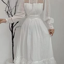 Snow Fairy Vintage Inspired Gunner Sax Dress Summer 2022