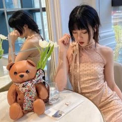 Peiliee Shop X Arilf New Arrivals [Exclusive To PeilieeShop] Bambi Poka Mini Dress