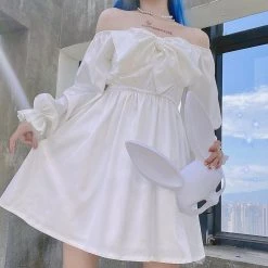 Peiliee ShopX Canmi [Mid Season SALE] Kiss Me Softly Satin Dress