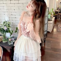 Arilf New Arrivals Minty Cloud Mini Dress Set