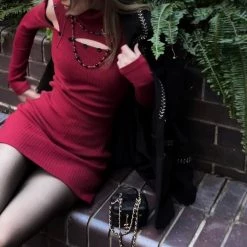 Peiliee Shop [Arilf Daily] Berry Mojito Bodycon Dress Last Chance