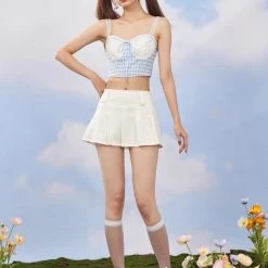 Like A Little Bird Blue Gingham Top (Brand Mummy Cat) New Arrivals