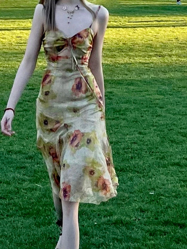 Arilf Pomegranate Flower Sea Floral Dress 13 Arilf Pomegranate Flower Sea Floral Dress