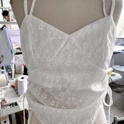 New Arrivals [Premium Selected] Time Will Tell Lace Floral Crop Top