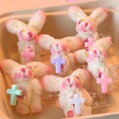 YOKO New Arrivals Bad Lil Bunny Doll Hairpin / Necklace