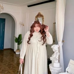 DAJUN New Arrivals [Curve Beauty] Song Of Angels Lace Dress