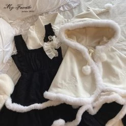 Sleep Doll [Pre-order] Snow Angel Dress Set With Cape Summer 2022