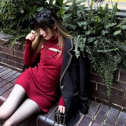 Peiliee Shop [Arilf Daily] Berry Mojito Bodycon Dress Last Chance