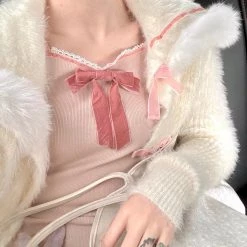 Peach Brownie Dress Coat Set By Designer Arilf