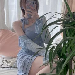 [Arilf Design] The Tender Trap Bodycon Mini Dress With Gloves Set