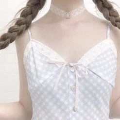 [Exclusive To PeilieeShop] Orange Blossom Gingham Dress New Arrivals