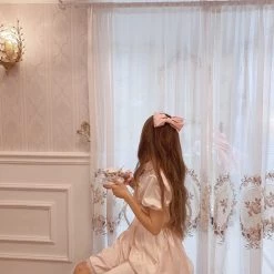Love You ❤️ So Much [Premium Selected] Midsummer Night Dream Babydoll Satin Dress
