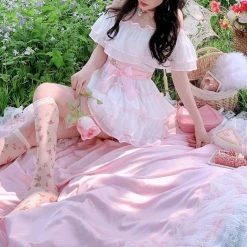 Summer Joy New Arrivals [Premium Selected] Flower Dance Floral Chiffon Dress (Designer SJ)
