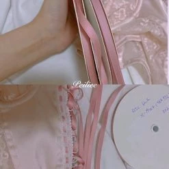 Peiliee New Arrivals [Handmade] The Pink Rose Lace Corset