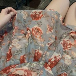 New Arrivals [Arilf SS22] Blue Jacaranda Floral Dress Jumpsuit