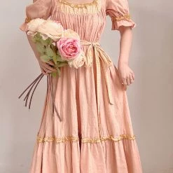 Summer 2022 Flowers And Songs Vintage Inspired Dress