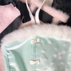 Japanese Lingere [Mid Season SALE] Mint To Be Snow Angel Bralette Set New Arrivals