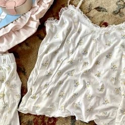 Japanese Lingeire [Basic] Pearl Flowers Day Lingerie Set