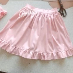 Peiliee Shop [Peiliee Design 5 Years Anniversary] Sakura Soft Satin Dress Set New Arrivals