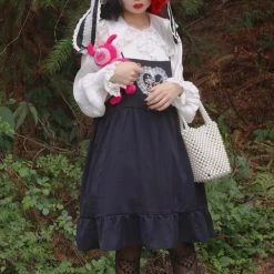 Peiliee Shop New Arrivals Sleepy Bun Babydoll Lolita Fashion Handmade Lace Bunny Ear Hat [Available For Customize]