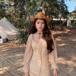 Boss JIA [Premium Selected] Westwrold The Journey Into Night Lace Dress New Arrivals