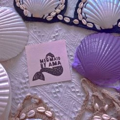 Mermaid By AMA Fantastic Mermaid Natural Shell Handmade Bralette Bikini Bra