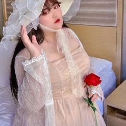 DAJUN New Arrivals [Curve Beauty] Peach Fairy Dress