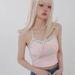 [Rose Island] The Summer Poetry Wing Crop Top