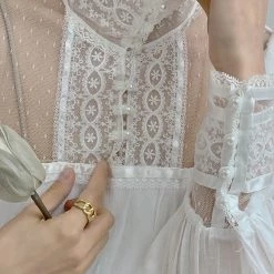 Snow Fairy Vintage Inspired Gunner Sax Dress Summer 2022