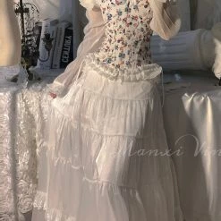 MANXI VINTAGE Rose Girl Floral Corset MANXI