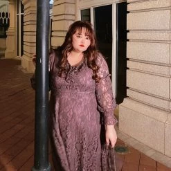 DAJUN [Curve Beauty] Roma Holidays Lace Vintage Dress New Arrivals