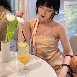 Peiliee Shop X Arilf [Sweden Warehouse] Bambi Poka Mini Dress