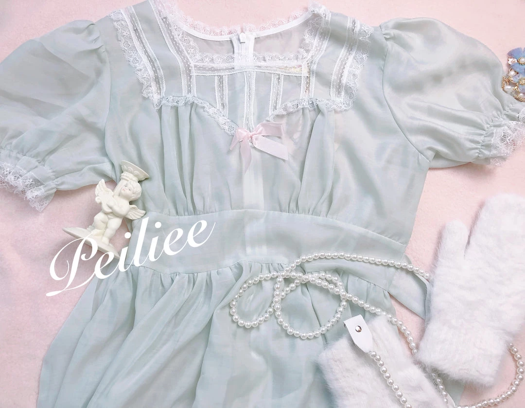 Peiliee Shop Snow Fairy Pearl Chain Fluffy Gloves Set 2 Peiliee Shop Snow Fairy Pearl Chain Fluffy Gloves Set