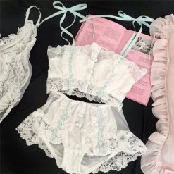Japanese Lingeire Cottage Floral Dream Bralette Set