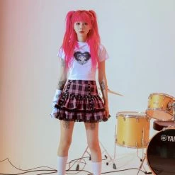 Summer 2022 [Evil Tooth] Not Your Sweetheart Mini Skirt