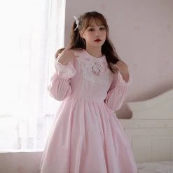 Milk Tooth Kitty In My Basket Babydoll Dress