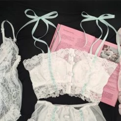 Japanese Lingeire Cottage Floral Dream Bralette Set