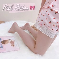 Peiliee Design [Mid Season SALE] Cherry Night Sleepwear Loungewear Set
