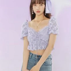 Lavender Garden Floral Top (Brand Mummy Cat) New Arrivals