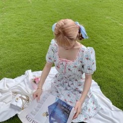 Peiliee Shop X Chic Memories [Exclusive To PeilieeShop ] Oil Painting Girls Dress