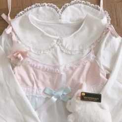 Peiliee Shop New Arrivals Sakura Cheese Babydoll Collar Classic Shirt