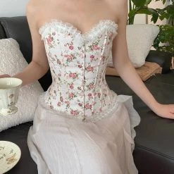 Peiliee Shop New Arrivals [Premium Selected] Rose Yard Corset