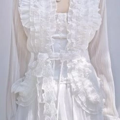 MANXI VINTAGE [Limited Edition] Butterfly Garden Chiffon Cardigan Skirt Set New Arrivals