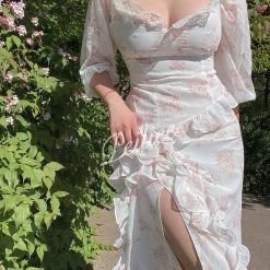 Basic Fashion Last Chance [Sweden Warehouse] Floral Garden Chiffon Dress