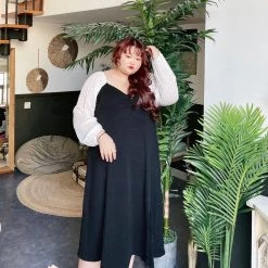 DAJUN [Curve Beauty] The Night Waltz Velvet Dress New Arrivals