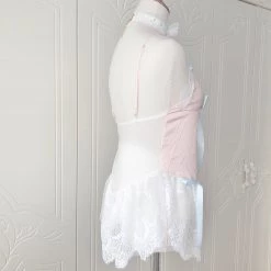 Peiliee Shop [Handmade Lingerie] Peach Melody Lace Top