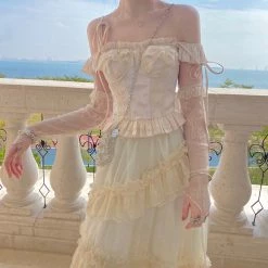 New Arrivals [2nd Time Pre-order] 100% Handmade Luna Bunny Cottage Dream Fairy Lace Corset Set (Designer Arilf)