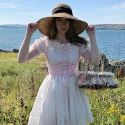 Basic Fashion [Basic] Pastel Garden Dream Pink Corset